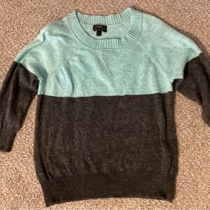 J.Crew Colorblock Wool & Cashmere Blend Sweater – Size L